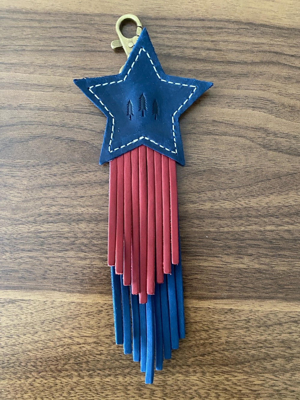 PLG Austin Lone Star Keychain Flair Bag Charm Deep Water